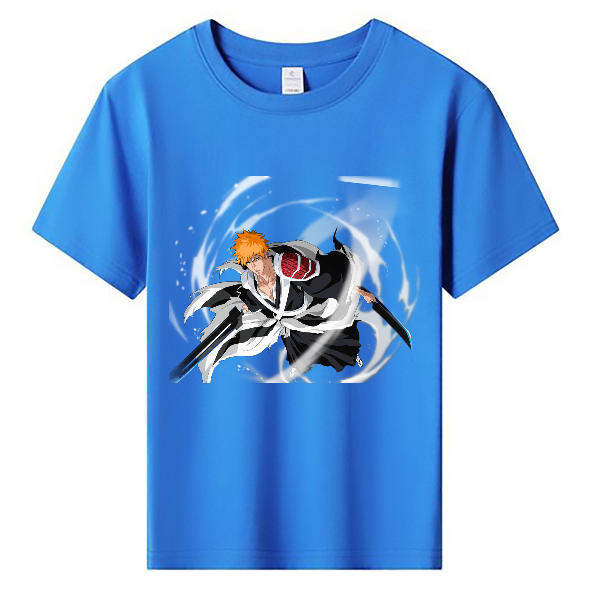 （画像用） ブリーチ 黒崎一護（くろさき いちご）BLEACH Kurosaki Ichigo 綿100％キッズTシャツ（フロントプリント）